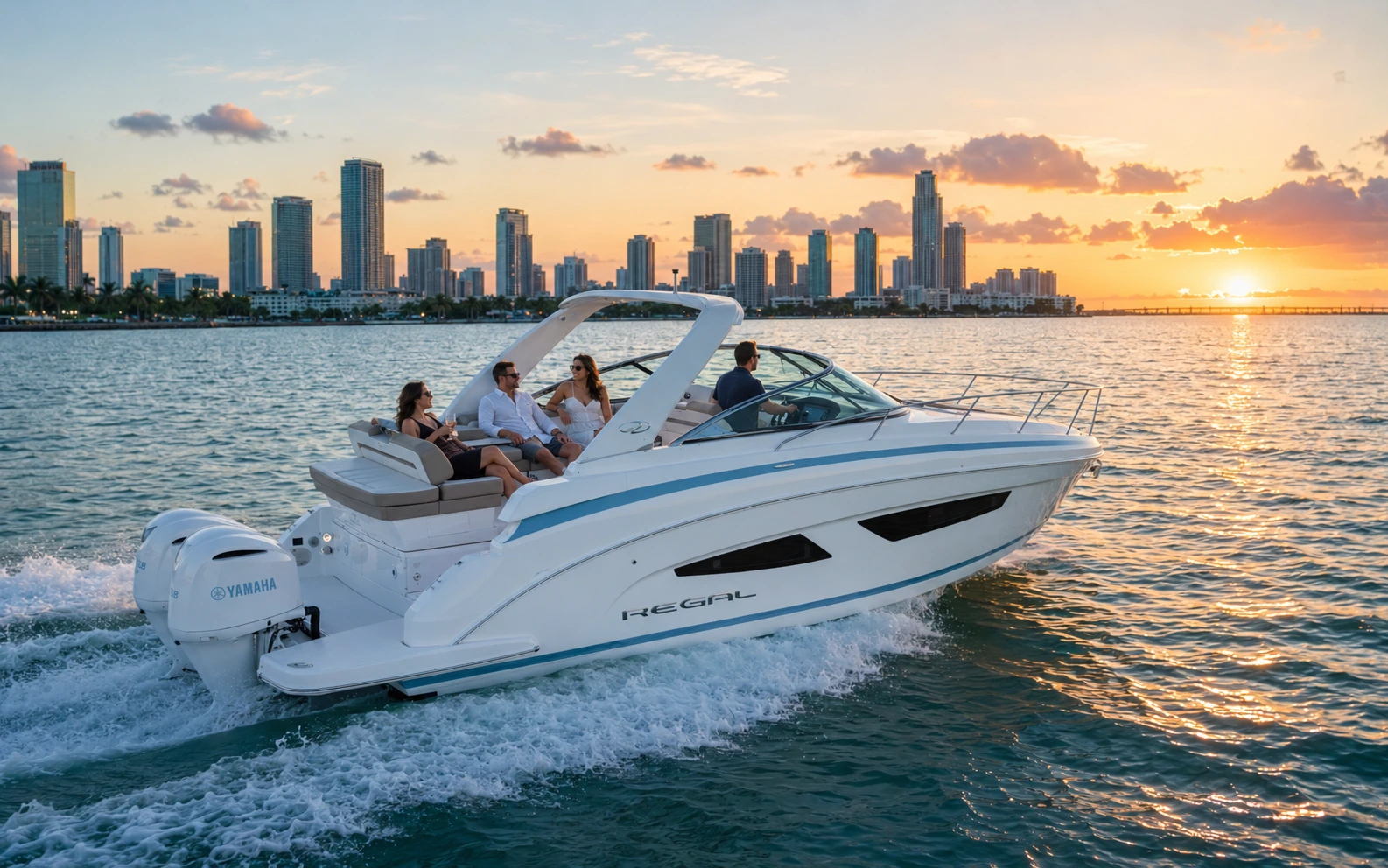 Regal 33 OBX cruising the Fort Lauderdale waterways